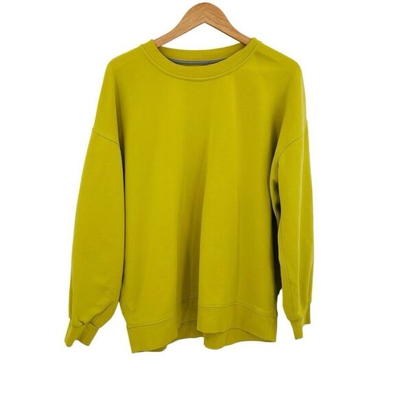 Lululemon Perfectly Oversized Crew sweatshirt 
Yellow Serpentine size 10 - Picture 3 of 7